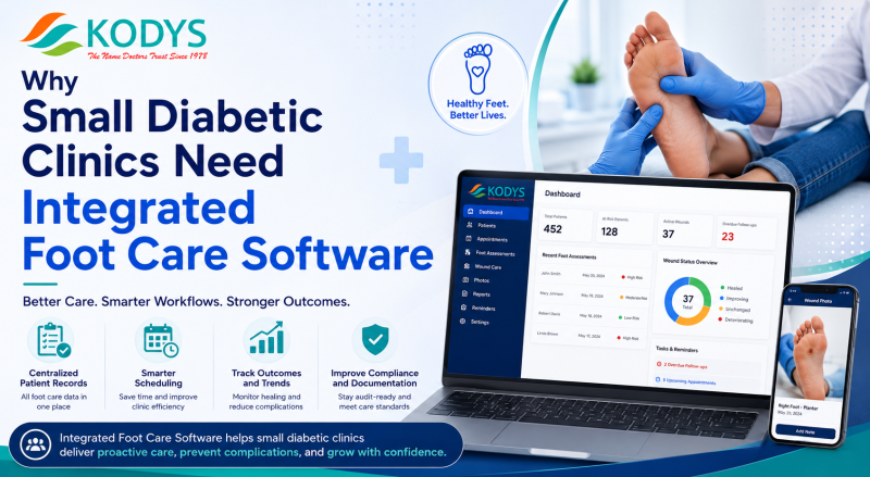 Why Small Diabetic Clinics Need Integrated Foot Care Software